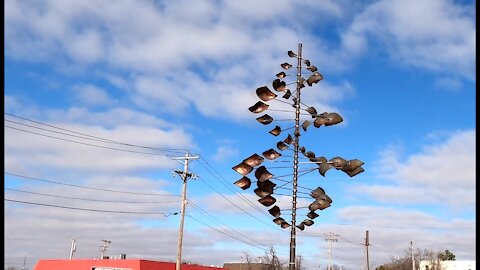 Metal Wind ~ Spinning Art Sculpture