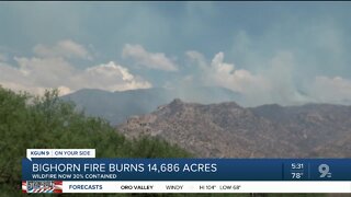 Bighorn Fire battle continues Tuesday