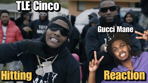 TLE CINCO & GUCCI MANE WENT CRAZY! | TLE Cinco, Gucci Mane - Hitting [Official Audio] Reaction!