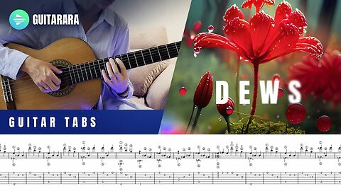 Dew - Alexandra Voloshina | Classical Guitar | GUITAR TABS/SHEET