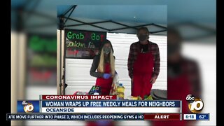 Oceanside woman comes through with meals for neighbors in need