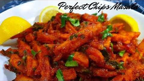 How To Make The Perfect Restaurant Style Chips Masala __ Home-Made Masala Fries.