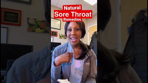 Natural Sore Throat Remedies 🤒! #shorts