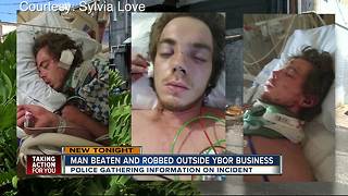 Man beaten, robbed outside Ybor business