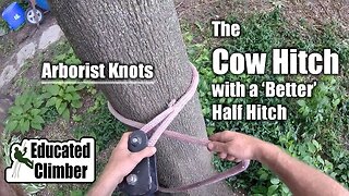 The Cow Hitch w/ a 'Better Half Hitch' | Arborist Knots