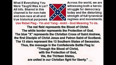 Use Of Rebel Flag - Yin and Yang - Ankh - God Meaning Used By Our Rumble Channel