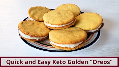 Quick and Easy Keto Golden "Oreos"