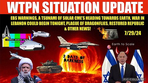 Situation Update: 3 Days Of Darkness! EBS Warnings! A Tsunami Of Solar CME's Heading Toward Earth!