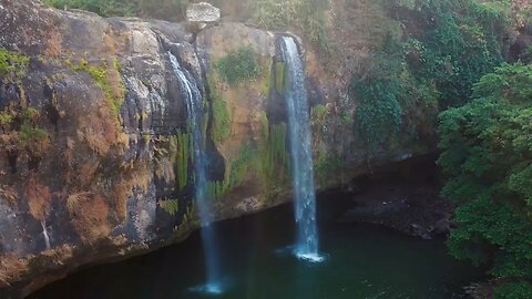 💧 WATERFALL 💧 4 Hour HD With Relaxing 🌊 Water Sounds & Soothing Music 🎶, Relax, Meditate, Sleep!