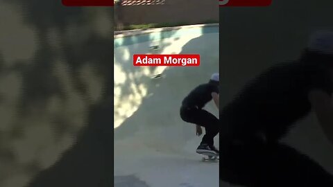 Proper Shallow End Slash Grind by Adam Morgan #poolskateboarding #poolskating #emptypool