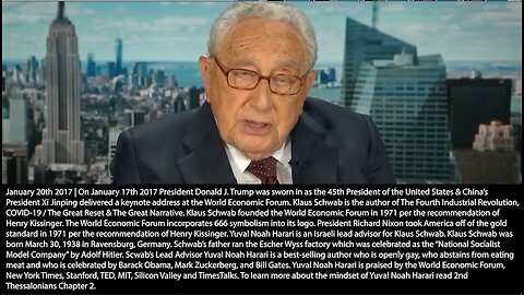 Kissinger | "If you control the food, you control a nation. If you control the energy, you control a region. If you control the money, you control the world." - Kissinger (1971 Advisor to President Nixon & Klaus Schwab) + Egypt & Nigeria