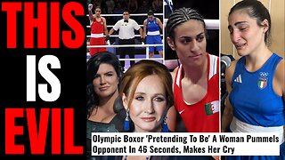 Woke Olympics BLASTED By JK Rowling, Gina Carano After Man DESTROYS Female Boxer In The Ring