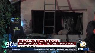 Man dies in Paradise Hills house fire