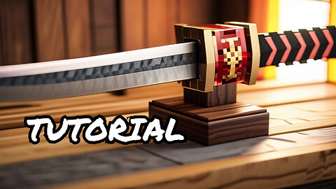 Minecraft | How To Make A Katana Stand