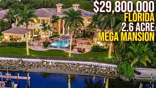 iNside $29,800,000 Florida 2.6 Acre Mega Mansion