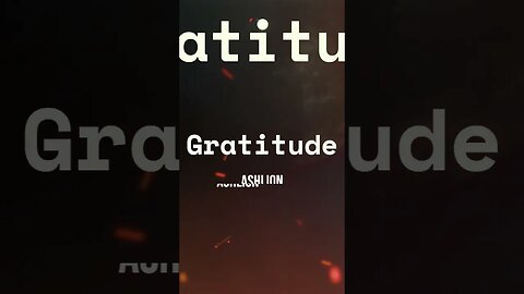 Gratitude