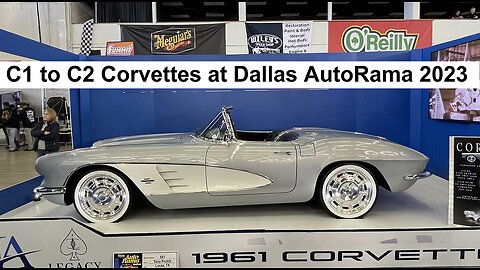 C1 to C2 Corvettes at Dallas Autorama 2023 | Part 1 of several Corvette vids...