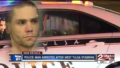 Police: Man arrested after west Tulsa stabbing