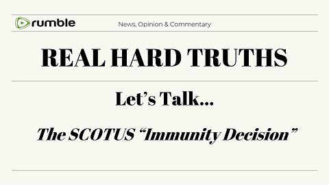 Let's Talk - The SCOTUS Immunity Decision