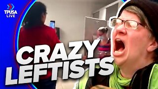 WATCH: Crazy Leftists Follow & Harass Sen. Sinema Into Bathroom