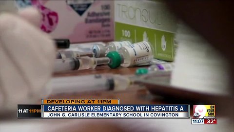 School cafeteria worker diagnosed with hepatitis A