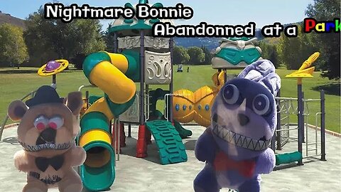 FNAF Plush - Nightmare bonnie Abandonned At a park!