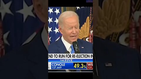 Biden to run for reelection. Thank goodness that for the sake of the country; it is just a stutter.