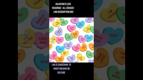 💝 VALENTINES 💝 2022 #Shorts -Valentine's 2022! Link in Description Box - #Twinflame- #Soulmates💞