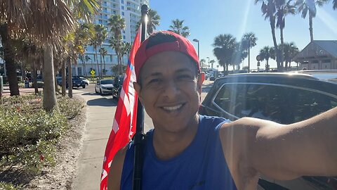 LIVE AF Trump 2024 flag wave walk (Clearwater Beach, FL)