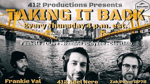 Taking it Back Ep 42 - Thur 4:00 PM ET -