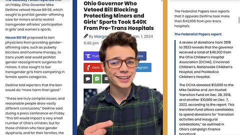 Victor Reacts: Republican Sell Out? DeWine Folded After Getting Thousands From Pro-Trans Hospitals