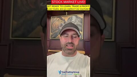 THE STOCK MARKET IS AFRAID! LEARN THE TRUTH 8/24 @ 4:30PM ET ON YOUTUBE!