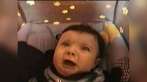 Adorable baby is completely, understandably blown away by tunnels