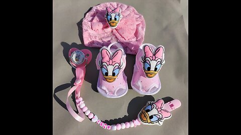 Disney Anime Summer Pink Daisy Duck Newborns Set Girl Baby Shower Gifts