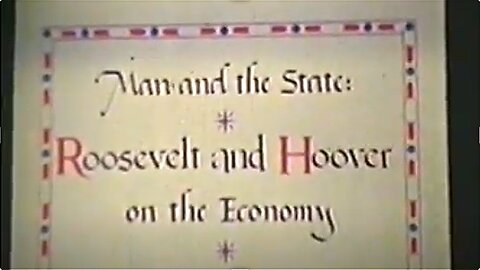 Hoover vs. Franklin D. Roosevelt FDR - Federal Government vs. Economy