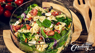 Mediterranean Summer Pasta Salad - Bow Tie Pasta Salad Recipe