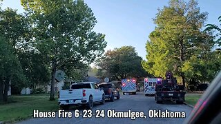 House Fire in Okmulgee, Oklahoma on North Alabama Street.