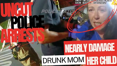 🚨 Drunk Mom Nearly Kills Her Child After Crashing Into Pole 🚔