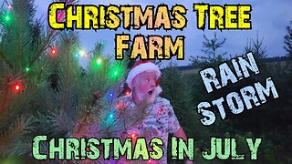 Christmas in July - Car Stealth Camp - Heavy Rain and Wind Storm