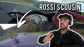 Reaction to VERY FAST Biker Chasing McLaren P1 & Seat Leon Cupra | Nurburgring