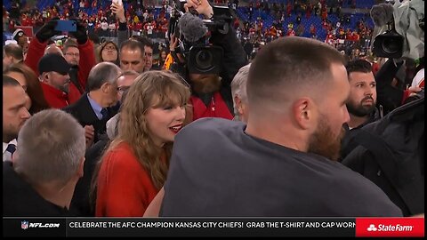Taylor Swift Celebrates Chiefs Ticket To The Super Bowl