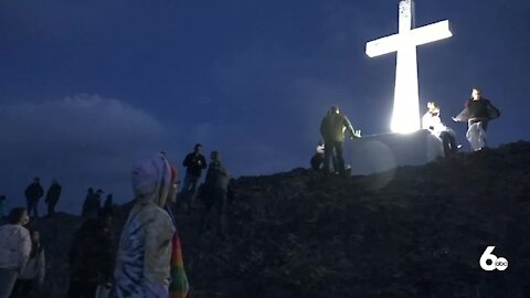 The next generation takes over the Lizard Butte Easter Sunrise Service