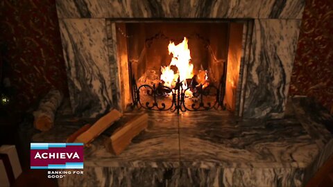 Christmas Music by the Fireplace | Sponsored by Achieva Credit Union