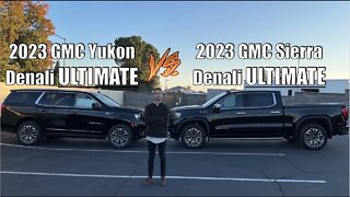 ULTIMATE Comparison 2023 Denali Yukon SUV vs Sierra Truck