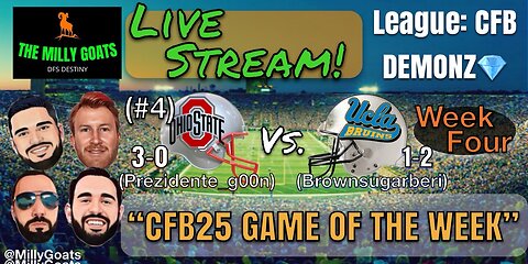 Live Play-by-Play Hype Stream for CFB25 Dynasty League: CFB DEMONZ💎