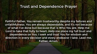 Trust and Dependence Prayer (Prayer for Wisdom and Direction)