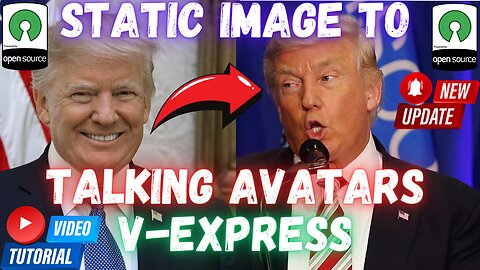 V-Express: 1-Click AI Avatar Talking Heads Video Animation Generator - D-ID Alike - Free Open Source