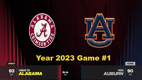 CFB 24 Alabama Crimson Tide Vs Auburn Tigers Year 2023