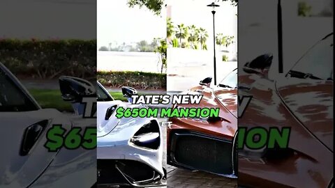 Tate reveals his new mansion at the end☝️🫢 #shorts #andrewtate #money #mansion #motivation