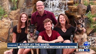 A Littleton family had their lives shattered two years ago after a fatigued truck driver plowed into the family car, killing the mother and father.